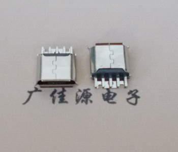 武汉Micro USB母座 防水接口焊线夹板式悬空翻边