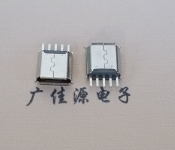 武汉Micro USB接口 母座B型5p引脚焊线无后背