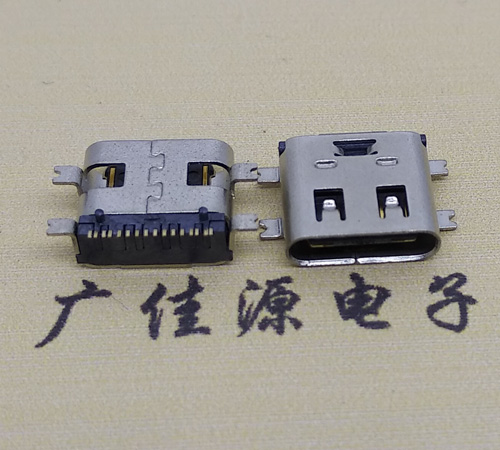 武汉type-c16p母座全贴带弹片连接器