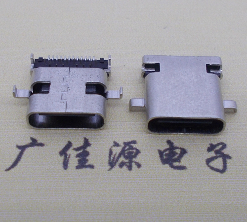 武汉卧式type-c24p母座沉板1.1mm前插后贴连接器