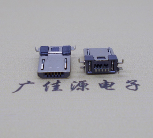 武汉Micro usb焊板式公头贴片SMT款无弹超薄
