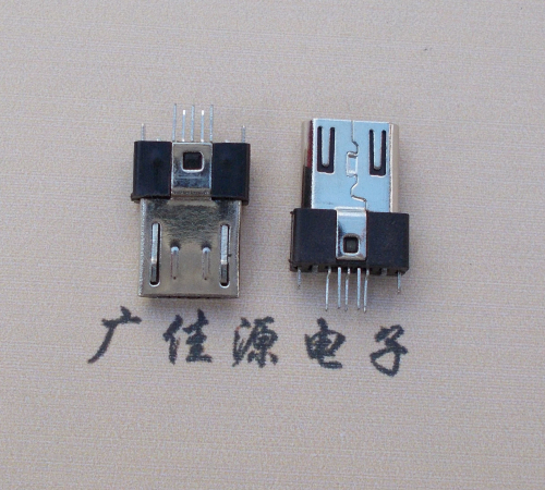 武汉MICRO USB2.0插头.带卡勾-无卡勾夹板公头