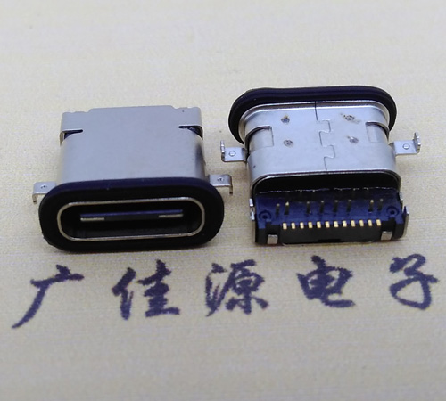 武汉 卧式type-c16p母座前插后贴 type-c接口 type-c连接器
