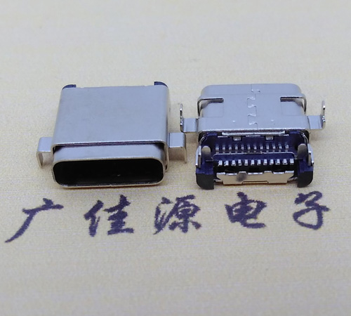武汉板上型type-c24p母座 卧式type-c母座连接器
