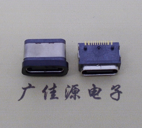 武汉type-c16p接口 板端卧式母座 IPX6防水等级 A5大电流