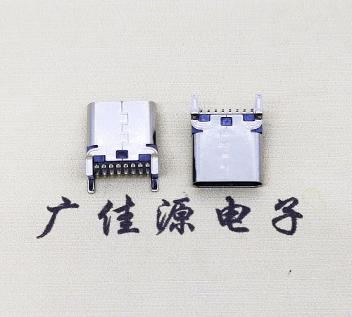 武汉USB 3.1TYPE-C16Pin立贴母头座子引脚接线正负级详解