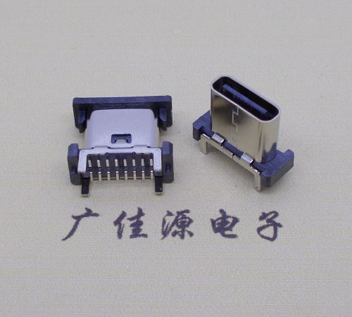 武汉TYPE-C16Pin立贴8.8mm连接器.四脚直插设计结构接线图