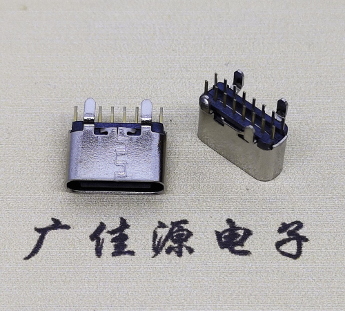 武汉USB 3.1TYPE C直插母座16Pin引脚图正负极规范