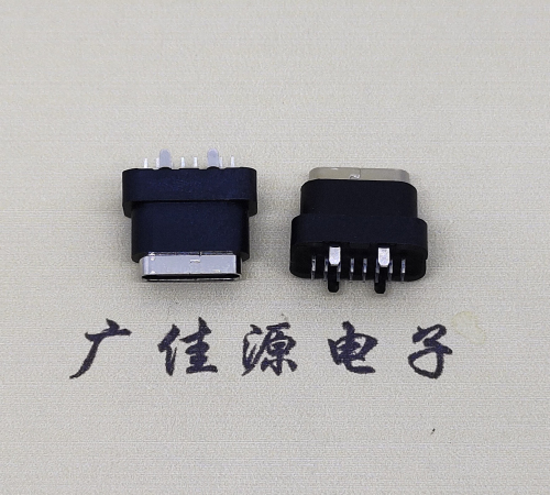 武汉type c16pin防水连接器.点胶防水IPX7等级.立式接口母座